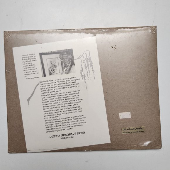 Brenda Musgrave Doss Humpback Small Matted Art Picture Signed - Picture 3 of 5